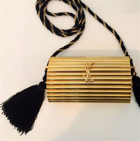 ysl tassel clutch gold|ysl clutch and evening.